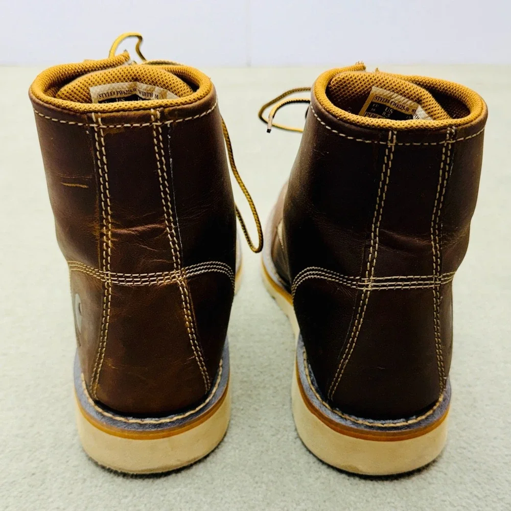 Carhartt Women's 8.5 Waterproof Steel Moc Toe Wedge Work Boots EH Slip Resistant